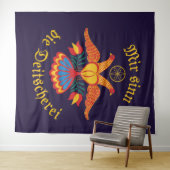 Mir sinn die Deitscherei - Deitschi Faahne タペストリー (インサイチュ(横))