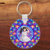 Mirabella im Farbenlicht – Kaleidoskop Mandala  キーホルダー (正面)