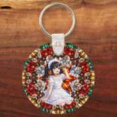 Mirabella in Gem Kaleidoscope – Sparkling Mandala  キーホルダー (正面)