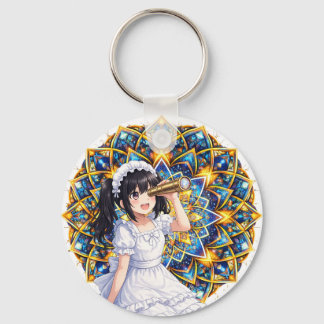 Mirabella in Kaleidoscope Gold – Color Mandala キーホルダー
