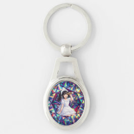 Mirabella in Prism Light – Kaleidoscope Metal  キーホルダー