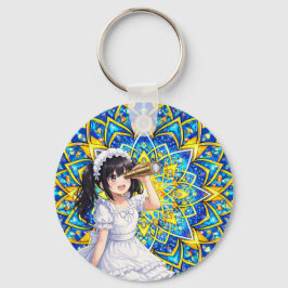 Mirabella in the Circle of Colors – Mandala  Schlü キーホルダー