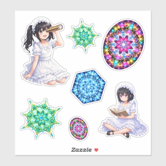 Mirabella & Kaleidoscope Magic – Colorful Mandala  シール (シート)