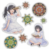 Mirabella & Mandala Mix – Colorful Kaleidoscope  シール (正面)