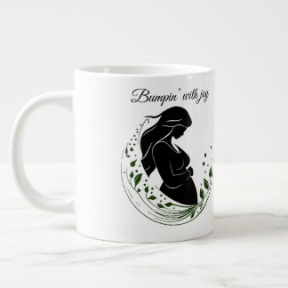 Miracle in Motion – Parents-to-Be Line Art Mug 🤍 ジャンボコーヒーマグカップ