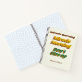 Miracle Morning, カスタマイズSpiral Notebook ノートブック (内部)