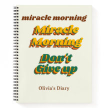 Miracle Morning, カスタマイズSpiral Notebook
