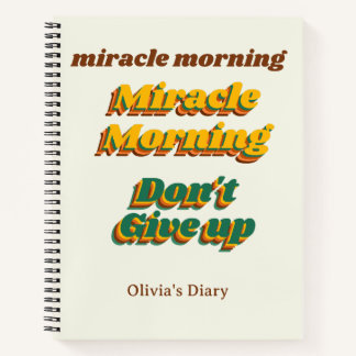Miracle Morning, カスタマイズSpiral Notebook ノートブック