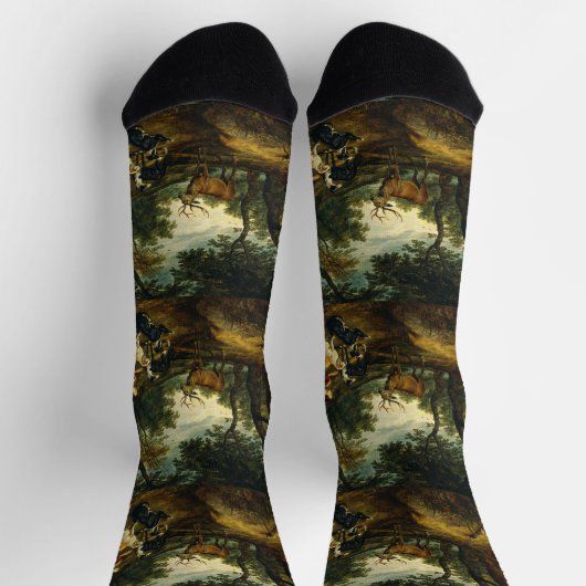 Miracle of Saint Hubert by Peter Paul Rubens ソックス (上部)