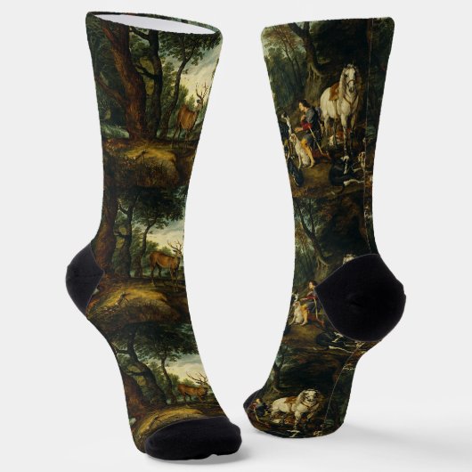 Miracle of Saint Hubert by Peter Paul Rubens  ソックス (傾斜あり)