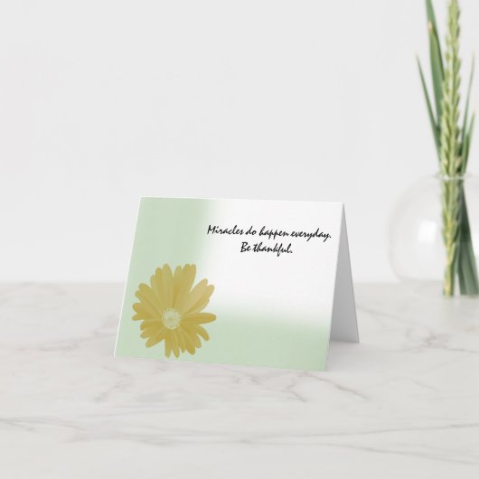 Miracles Do Every Note Card サンキューカード (正面)