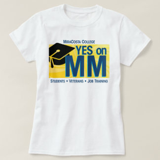MiraCostaの大学のためのMMの女性のYes Tシャツ