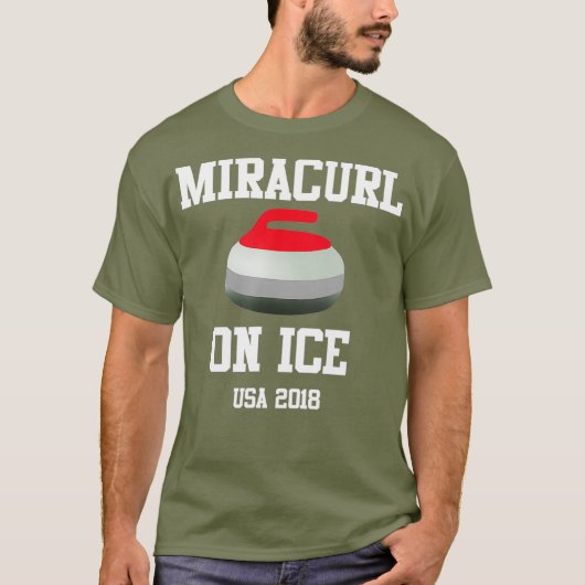 Miracurl On Ice USA 2018カーリング Tシャツ (正面)