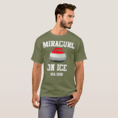 Miracurl On Ice USA 2018カーリング Tシャツ (正面フル)