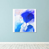 mirada de señorita valiente キャンバスプリント (インサイチュ (ウッドフロア))