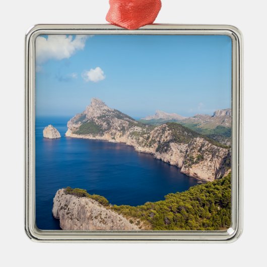 Mirador es Colomer in Cap de Formentor - Mallorca メタルオーナメント (正面)