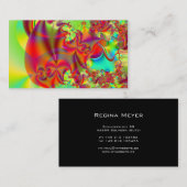 Mirador II · フラクタルの芸術 · 赤及び緑 名刺 (正面/裏面)