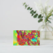 Mirador II · フラクタルの芸術 · 赤及び緑 名刺 (スタンド正面)