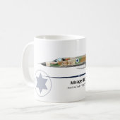 Mirage IIIC ISRAELI AIR FORCE - IAF コーヒーマグカップ (正面左)