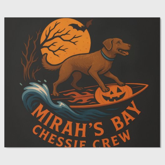 Mirah's Bay Chessie Crew - スプーキー湾でサーフィン ラッピングペーパー (フラット)