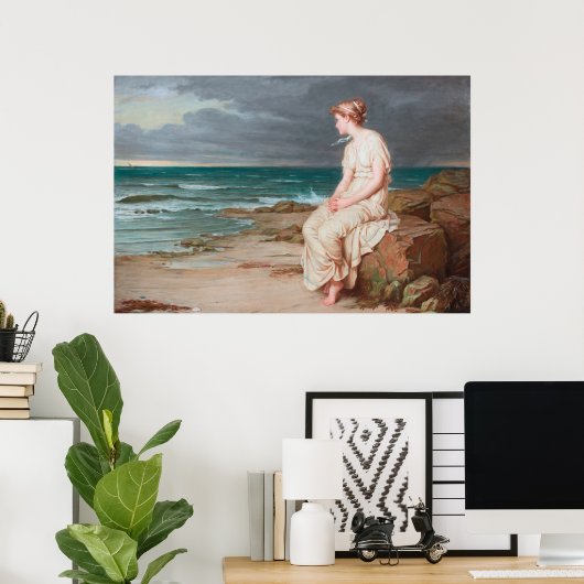 MiRANDA, by John William Waterhouse - 1875 ポスター (ホームオフィス)