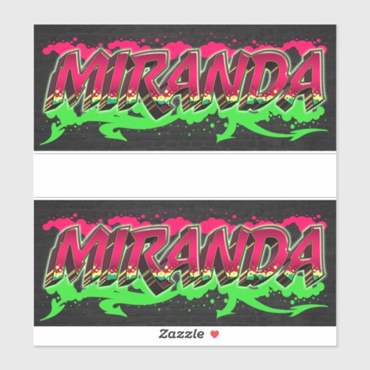 Miranda Vorname Name Graffiti Aufkleber Sticker シール (シート)