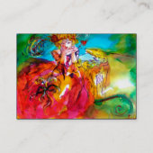 MIRANDOLINAパフォーミングアーツ、コスチュームデザイナーブラック 名刺 (裏面)