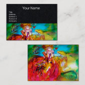 MIRANDOLINAパフォーミングアーツ、コスチュームデザイナーブラック 名刺 (正面/裏面)