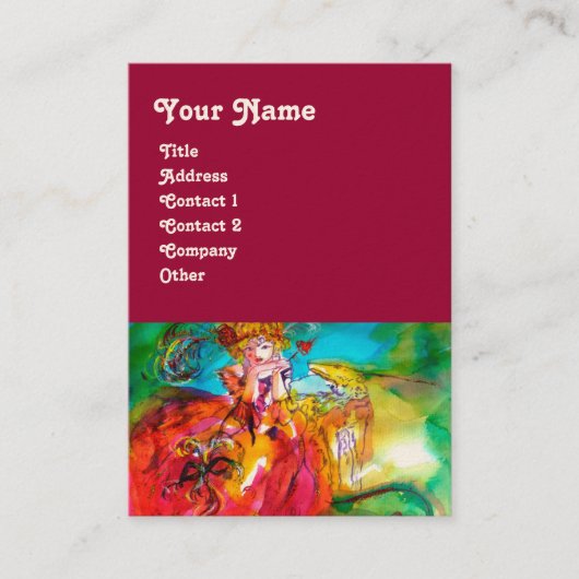 MIRANDOLINA /舞台芸術，コスチューム・デザイナー 名刺 (正面)