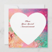 MIRANDOLINA, SWEET 16 MASQUERADE BALL,ハート 招待状 (裏面)