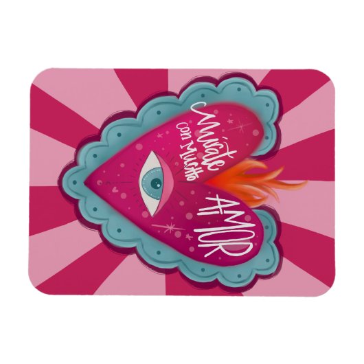 Mírate con AMOR マグネット (横)