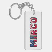 Mirco Name Vorname USA Flagge Anhänger Schlüssel キーホルダー (正面左)