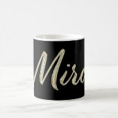 Mirco Name whitegold Tasse Teetasse Kaffeetasse コーヒーマグカップ (中央)