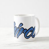 Mirco Vorname Name blue Tasse Kaffeetasse コーヒーマグカップ (正面右)
