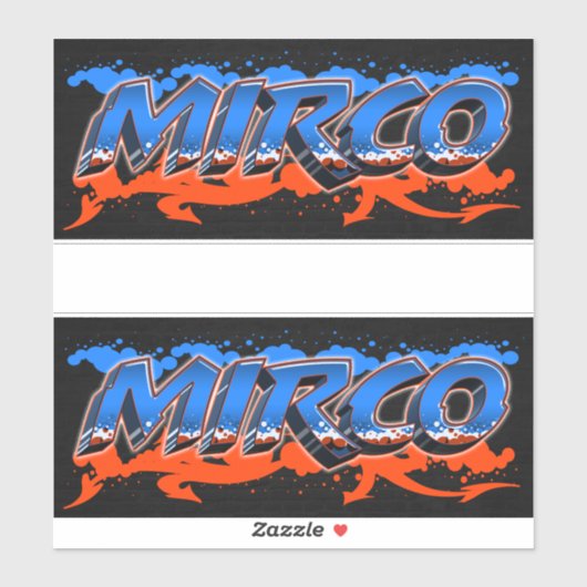Mirco Vorname Name Graffiti Aufkleber Sticker シール (シート)