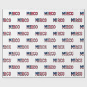 Mirco Vorname Name USA US Geschenkpapier Papier ラッピングペーパー (フラット)