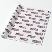 Mirco Vorname Name USA US Geschenkpapier Papier ラッピングペーパー (アンロールド)