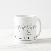 Miriamのペプチッド名前のマグ コーヒーマグカップ (正面右)