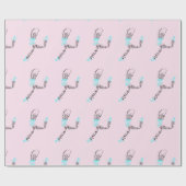 Miriamパーソナライズなジャズダンサーのダンスのギフト ラッピングペーパー (フラット)