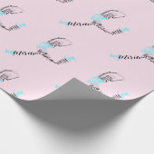 Miriamパーソナライズなジャズダンサーのダンスのギフト ラッピングペーパー (角)