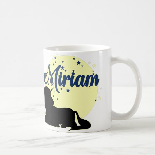 Miriam Name Vorname Tasse コーヒーマグカップ (右)