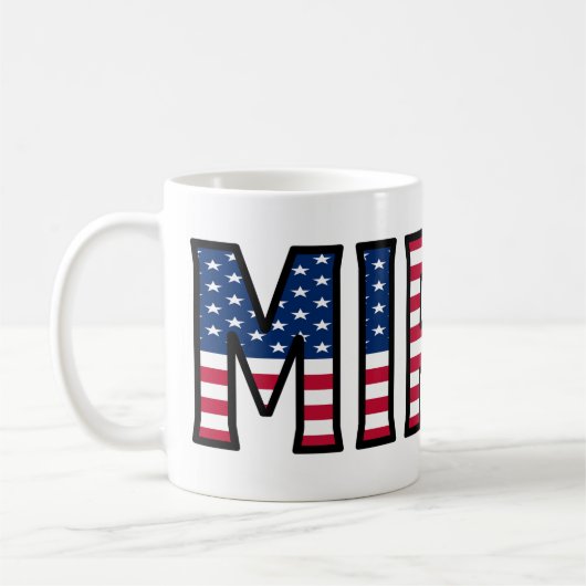 Mirko Name Vorname USA styled Tasse Kaffeetasse コーヒーマグカップ (左)