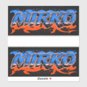 Mirko Vorname Name Graffiti Aufkleber Sticker シール (シート)