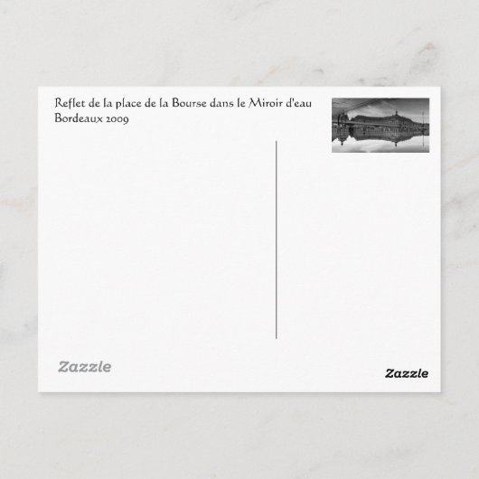 Miroir d'eau ポストカード (裏面)