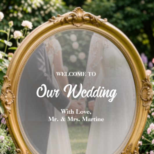 Mirror Decal - DIY Wedding Decoration ウィンドウサイン