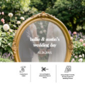 Mirror Decal - DIY Wedding Decoration ウィンドウサイン