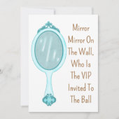 Mirror Fairytale Sweet 15th Birthday Invite 招待状 (正面)