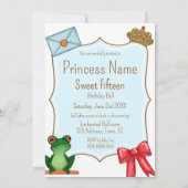 Mirror Fairytale Sweet 15th Birthday Invite 招待状 (裏面)