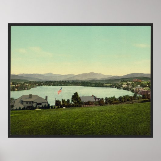 Mirror Lake, Lake Placid New York ポスター (正面)