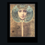 Mirror Mirror Vintage Poster ポスター<br><div class="desc">Painted by Louis Welden Hawkins brautifully done</div>